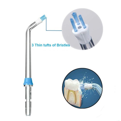 Plaque Seeker Replacement Tips Compatible With Waterpik Water Flossers and Other Brand Oral Irrigators, Water Flosser Tip Replacement, Plaque Remove Brisles Tips(4-Pack)