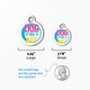 Dog Tag Art Zen Kitty Custom Pet ID Tag for Cats, Silent Polymer Coated Stainless Steel Nametag with Customized Identification Information - Small .875 inch