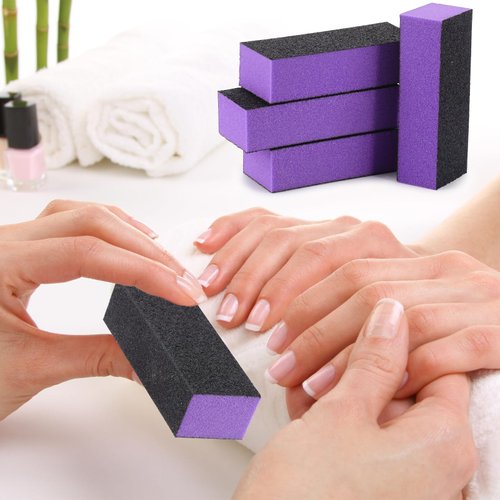 20 Pcs Nail Buffer Blocks, 60/100 Grit Buffing Block Files for Natural and Acrylic Nails