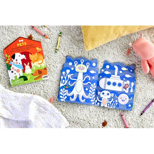 Coloring Book with Stickers Monsters