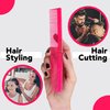 Allegro Combs 420 Hair Combs Barber Comb Set Hair Cutting Combs Pocket Comb Combs For Hair Stylist Styling Comb Pink Combs 12 pk.