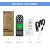 HOLDPEAK Pocket Anemometer Handheld Digital Wind Speed Meter Gauge Air Flow Velocity Temperature Measuring Device for Outdoor Sailing Surfing Drone Flying Golf Shooting HVAC 816B