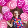 Jonhamwelbor Happy 10th Birthday Latex and Confetti Helium Balloons 30 Pcs 12 Inch Pink and Hot Pink Sweet 10 Year Old Double Digits Birthday Party Decorations for Girls