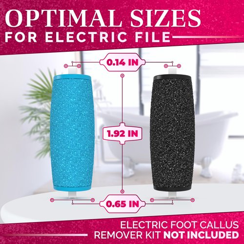 Electric Callus Remover for Feet - 11Pcs Foot Callus Remover Tool Calloused Feet Remover Tool Pedicure Supplies - 7 Extra Coarse Foot Buffer Electric Foot Callus Remover 4 Regular Coarse Foot