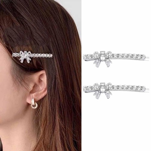 Simple Butterfly Hair Clip for Woman Crystal Butterfly Hair Pins Silver Butterfly Hair Barrettes Paved Butterfly Decorative Hairpin Butterfly Insect Hair Accessories for Teen Girls Gifts (Style:B)