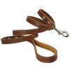 4' Genuine Leather Classic Dog Leash 5/8" Wide, Medium Dogs