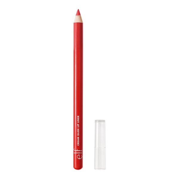 e.l.f. Cream Glide Lip Liner, Highly-Pigmented Pencil For Shaping & Sculpting Lips, Semi-Matte Finish, Vegan & Cruelty-Free, Red Receipt