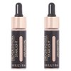 Pack of 2 Makeup Revolution Beauty Liquid Highlighter, Starlight