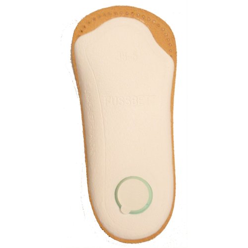 Pedag Holiday | 3/4 Length Sheepskin Orthotic Inserts | Handmade in Germany | Arch Support | Metatarsal Pad | Heel Cushion | Fits Low Profile Tight Shoes | Tan | 1 Pair | US Women 7 / EU 37