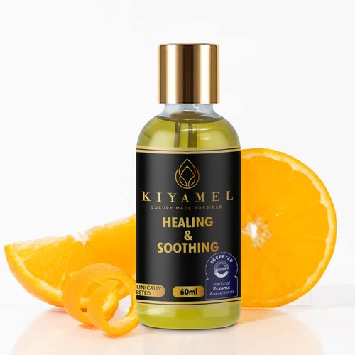 KIYAMEL Healing & Soothing Essential Oils for Itchy Dry Skin, Restorative Body Oil with Vitamin E, Argan, and Jojoba, Moisturizing and Soothing Skincare for Adults and Kids
