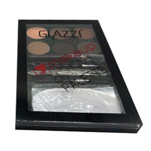 Vtrem 6 Colors Eyebrow Powder Set Longwearing Brow Powder Eyebrow Palette Contour Makeup Palette Eye Makeup with Eyebrow Stencils/Pen/Spoolie/Brush/Tweezers, Christmas Gifts for Women