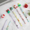 DIYASY 24 Pieces Christmas Stackable Pencils, Holiday Mechanical Pencil bulk Multi Point Push Pencil for Kids Party Supplies Gifts Classroom Rewards Prizes Decorations