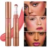 Blush Stick,Liquid Blush Stick,Silky Smooth Creamy Formula,Lightweight Blendable Blush Rouge Stick,Naturally Sculpted Look Professional Beauty Makeup Blush (01/02)
