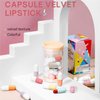 Lovelycat Lipstick Red Mini Lipstick Sets For Women 16 Cute Capsule Lipstick Set Black Lipstick Mini Lipstick Set Capsule, Multi Color, Waterproof Long Lasting Lipstick, All Skin Tones(KH6)