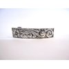 Generic Smaller silver metal filigree flower hair alligator clip barrette for fine thin (Pattern: Barrette), 1 Count (Pack of 1)