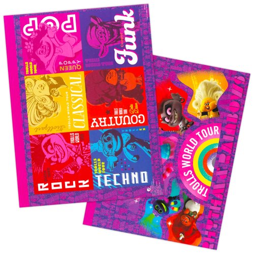 DreamWorks Trolls Coloring and Activity Set Ultimate Bundle ~ Trolls Activity Book, Mess-Free Coloring Books, Stickers, and Stampers (Trolls Party Supplies)