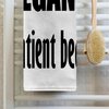 3dRose Taiche - Text Design - Veganism - Vegans - Sentient Beans - Towels (twl-305942-2)