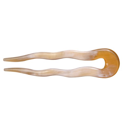 Marycrafts Simple Wavy Horn Hair Accessories Hair Fork Hairfork, Hair Pins Handmade 4.92"