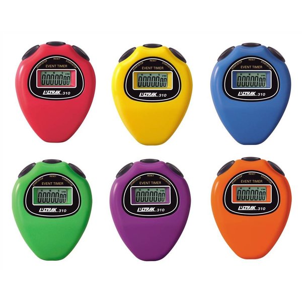 Ultrak 310 Event Timer Sport Stopwatch (Set of 6 Rainbow Colors)
