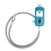 IORMAN DIN Valve Scuba Adapter 4500psi High Pressure PCP Paintball HPA Tank Fill Station (Stainless Steel Braided-Blue)