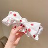 Hofar Sweet Strawberry Face Wash Headband Hairband with Bow Knot Cartoon Cute Creative Hair Accessories