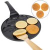 Dino Mini Pancake Pan - Make 7 Unique Flapjack Dinosaurs, Nonstick Pan Cake Maker Stovetop Griddle for Jurassic Fun & Easy Cleanup, Great for Family Breakfast or Gift for Him, Kids and Adults