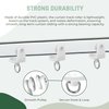 Urbanred Ceiling Glider Hooks, Pack of 50 – Heavy-Duty Rollers for Smooth Sliding, RV Track Clips for Home, Office, and Window Use, Durable and Easy to Install