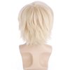 PATTNIUM Men Wig Short Blonde Wig for Men Male Blonde Hair Wig Light Blonde Short Wig Synthetic Wig with Wig Cap(Blonde)