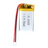 YDL 3.7V 350mAh 602035 Lipo Battery Rechargeable Lithium Polymer ion Battery Pack with PH2.0mm JST Connector