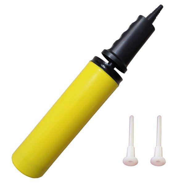AppleRound Dual Action Hand Air Pump for: Gym Ball, Exercise Ball, Hippity Hop Bouncer, Hopper Balls, Inflatable Bouncing Horse (Pack of 1)