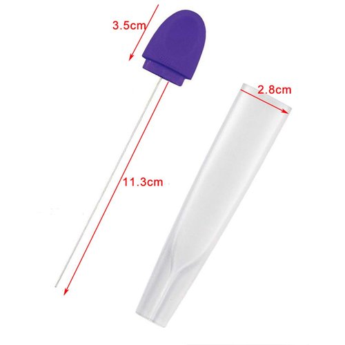 Cabilock 2Pcs Stainless Steel Cake Tester Skewer for Baking Doneness Ergonomic Baking Probe Tool for Home Kitchen and Bakery - Easy to Clean and Reusable