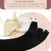 Sunny Hair Black Tape in Hair Extensions Human Hair Jet Black Tape in Hair Extensions Real Human Hair Extensions Tape in Black Hair Extensions Real Human Hair 10pcs 22inch