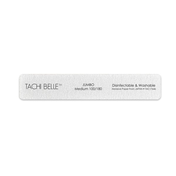 Tachibelle 3 Pcs Premium Japan Abrasive Jumbo File Washable Zebra File Nail Art Sanding Nail Files (3PC (100/180))