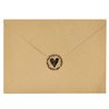 Paper Junkie 250-Pack Heart Stickers for Greeting Cards, Envelope Stickers for Wedding Invites, Thank You Cards, Letters, Clear Vinyl Save The Date Labels (1.25 in)