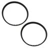 HASMX 110XL031 Timing Belt Rubber Geared Drive Belt for Black and Decker Sander, 11" Length, 5/16" Wide, 55 Teeth (2-Pack)