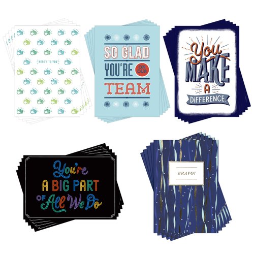 Hallmark Business Employee Appreciation Cards (Above & Beyond), Pack of 25 Assorted Greeting Cards