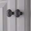 12 Pack - Oil Rubbed Bronze Cabinet Hardware Knobs,1-2/5” Dia Bathroom Kitchen Cabinet Drawers bi-fold Knobs Bronze,Kitchen Cabinet Drawer Knobs Oil Rubbed Bronze Knob for Dresser Drawers