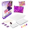 Fashion Angels Marble Dye Kit 12714, DIY Tie Dye Marbling Paint Kit for Kids with 2 Zippered Pouches, Swirling Tool, Recommended for Ages 8 And Up
