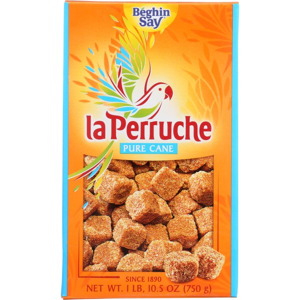 La Perruche Pure Cane Brown Sugar Cubes (750g/1.65lb box) | Ideal Sugar Cubes for Coffee | Pack of 1