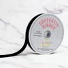 Creative Ideas 7/8-Inch Solid Grosgrain Ribbon, 50-Yard, Black