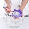 Silicon Makeup Brush Cleaning Mat with Brush Drying Holder Brush Cleaner Mat Portable Bear Shaped Cosmetic Brush Cleaner Pad+Makeup Brush Dry Cleaned Quick Color Removal Sponge Scrubber Tool (Purple)