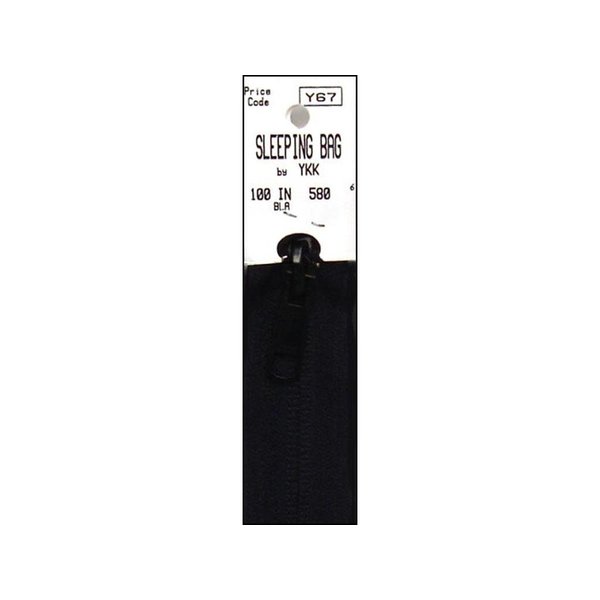 YKK Black Art.1099 Sleeping Bag Zipper 100" 3/bx