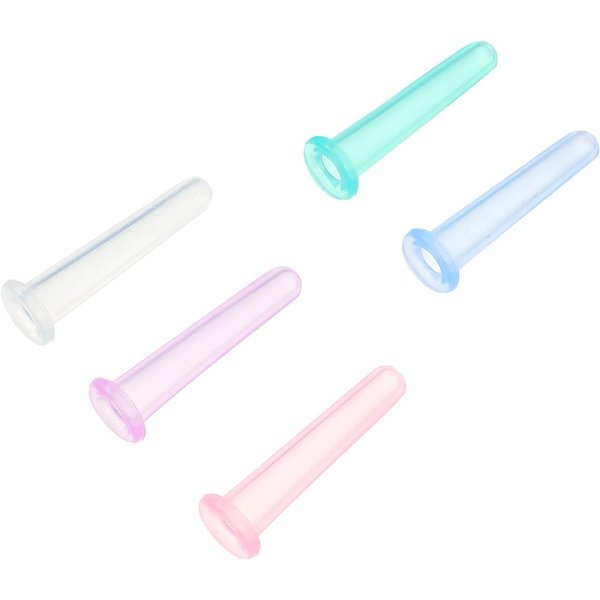 5Pcs Muticolour Facial Cupping Set Silicone Face Anti Aging Massage Cupping Cups Anti- Aging Beauty Tool for Face Eye Neck Back Massage