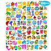 Generic 100 PCS Summer Pool Temporary Tattoos Birthday Party Decorations Favors Supplies Beach Balls Floats Swimming Pool Funny Items Decor Stickers For Girls Boys Gift School Prizes Rewards