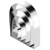 5 Pcs Arch Cookie Cutter Sets, Safe Stainless Steel Rainbow Cookie Cutter from 1 to 5 inches Reusable Door Shape Cookies Cutters for Kitchen Baking Dessert Making