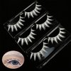 White False Eyelashes Halloween White Eye lashes Extension Tools MUQIU37 Anime Cosplay White Lahses Makeup Natural Looking Masquerade Party Eyelashes Easter Costume Party Eye Lashes (MQ11-14mm)