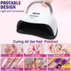 UV LED Nail Lamp, NAILGIRLS 168W Fast UV Light for Nails Gel Polish, Professional Curing with 4 Timer Setting Auto Sensor, LED Gel Nail Dryer for Fingernail and Toenail Home Salon Use, Nail Art Tools