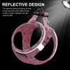 Mercano Soft Mesh Dog Harness and Leash Set, No-Chock Step-in Reflective Breathable Lightweight Easy Walk Escape Proof Vest Harnesses with Safety Buckle for Small Medium Dogs, Cats (Pink, S)