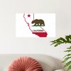 CafePress CALI State W Bear Wall Decal 20x12 Wall Decal, Vinyl Wall Peel, Reusable Wall Cling