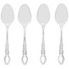 Oneida Dover Fine Flatware Teaspoons, Set of 4 , 18/10 Stainless Steel, Silverware Set, Dishwasher Safe